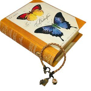 New Free People braided leather charm bracelet